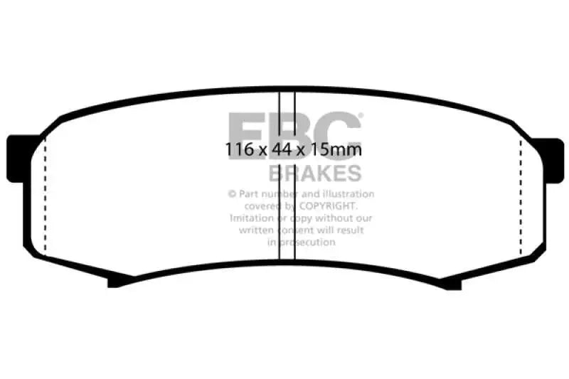EBC 2003+ Toyota 4Runner 4.0L Bluestuff Rear Brake Pads 