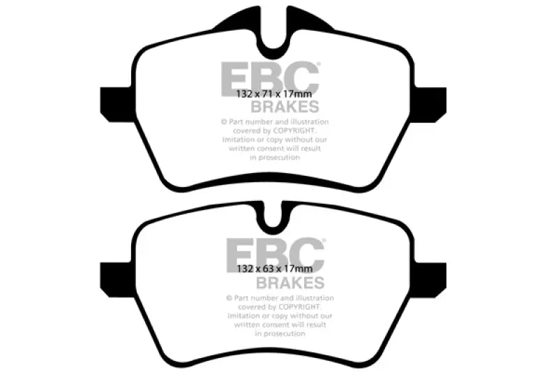 EBC 2007-2014 Mini Cooper S Hardtop (R56) 1.6L Turbo Bluestuff Front Brake Pads - Truck & Automotive