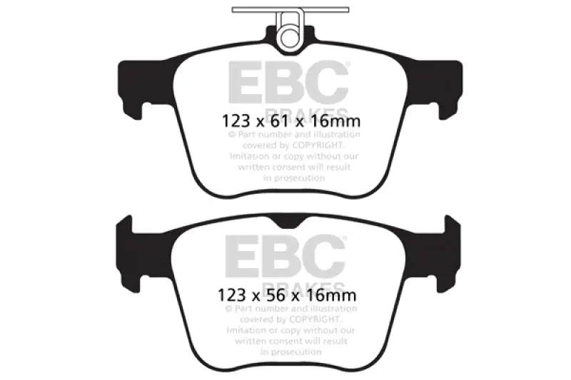 Two EBC 2014+ Audi S3 Bluestuff Rear Brake Pads for high-performance rear brake upgrade