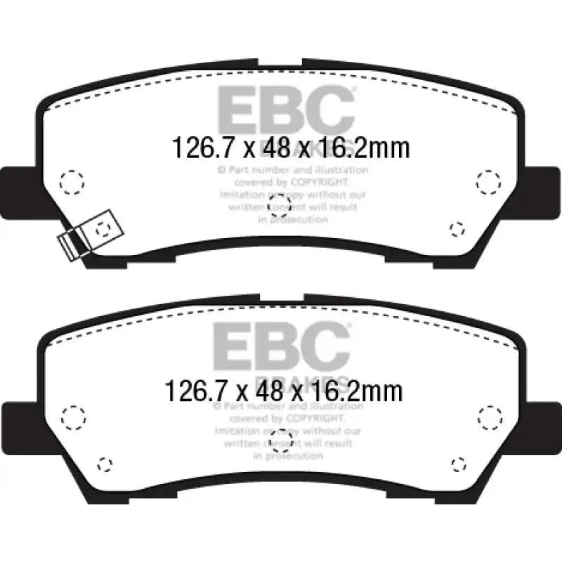 EBC 2015+ Ford Mustang 5.0L (w/Performance Package) Bluestuff Rear Brake Pads - DP53043NDX