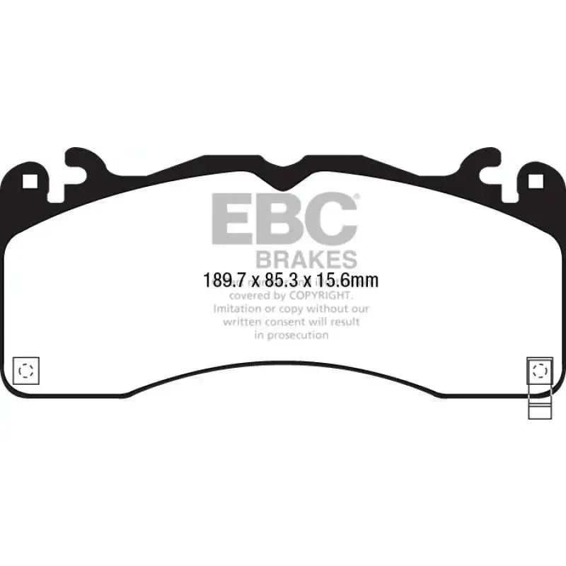 EBC 2015+ Ford Mustang (6Th Gen) 2.3L Turbo (GT Package) Bluestuff Front Brake Pads 