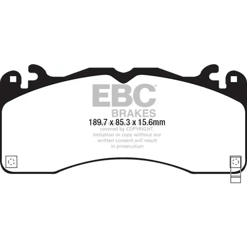 EBC 2015+ Ford Mustang (6Th Gen) 2.3L Turbo (GT Package) Bluestuff Front Brake Pads 