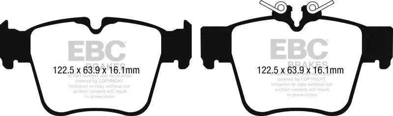 EBC 2015+ Mercedes-Benz C300 (W205) 2.0L Turbo AMG Sport Pkg Yellowstuff Rear Brake Pads 