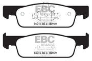 EBC 2016-2017 Smart Fortwo 0.9L Turbo Greenstuff Front Brake Pads - RV and Auto Parts