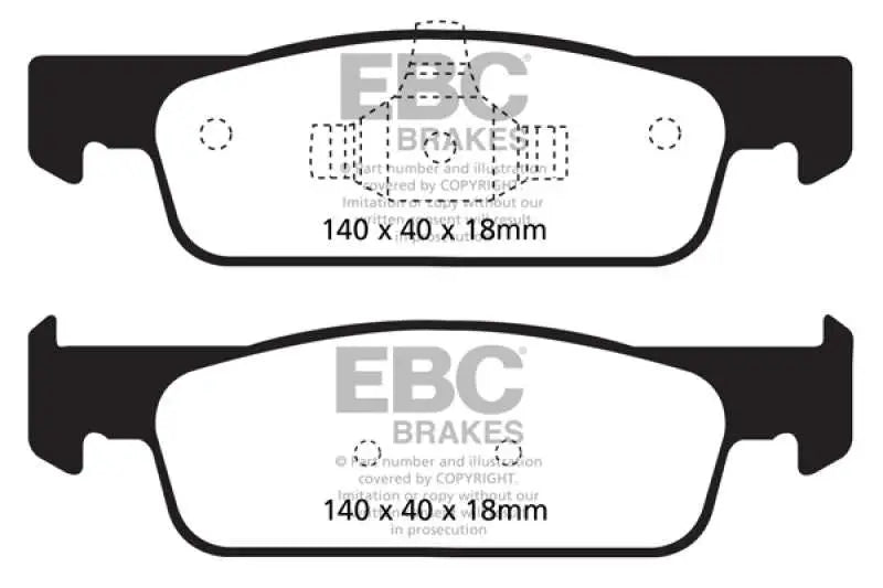 EBC 2016-2017 Smart Fortwo 0.9L Turbo Greenstuff Front Brake Pads - RV and Auto Parts