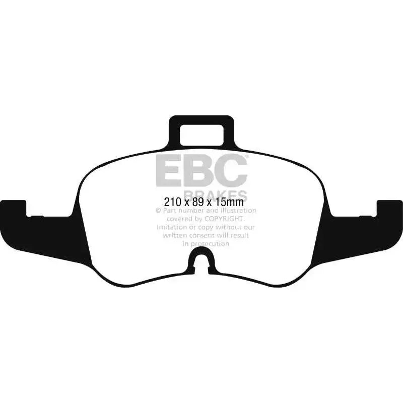 EBC 2016+ Audi TTS Quattro 2.0L Turbo Redstuff Front Brake Pads 