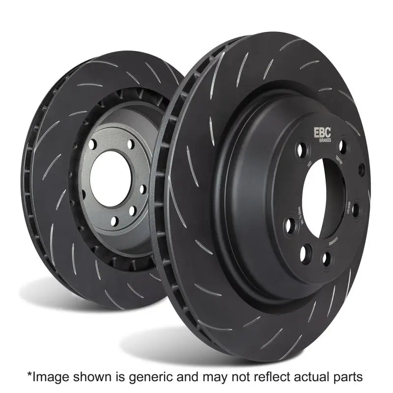 EBC SG7366 EBC 2016+ Dodge Charger SRT Hellcat 6.2 Supercharged SG Series One Piece Rear Cast Iron Rotor Set