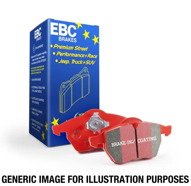 EBC 2016 + Jaguar F-Pace 2.0L TD (180) Redstuff Front Brake Pads - Truck & Automotive