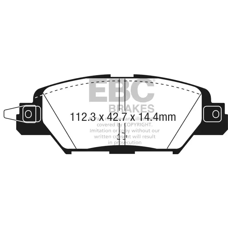 EBC 2016 Mazda CX-5 2.0L Ultimax2 Rear Brake Pads - UD1846