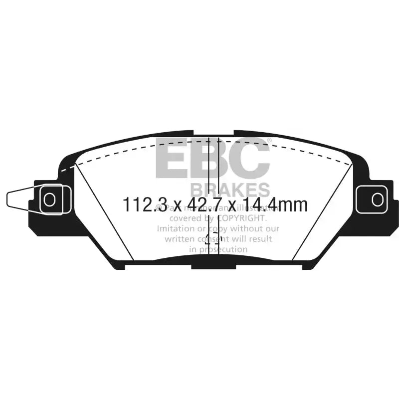 EBC 2016 Mazda CX-5 2.0L Ultimax2 Rear Brake Pads - UD1846