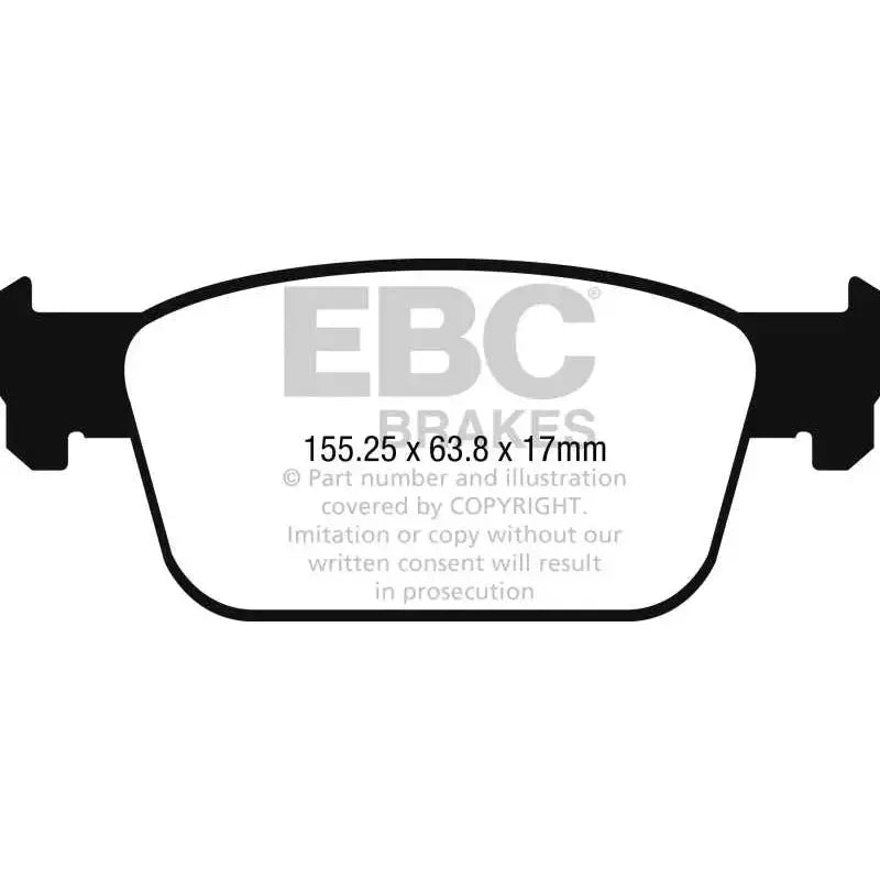 EBC 2017+ Audi A4 2.0L Turbo (B9) Redstuff Front Brake Pads 
