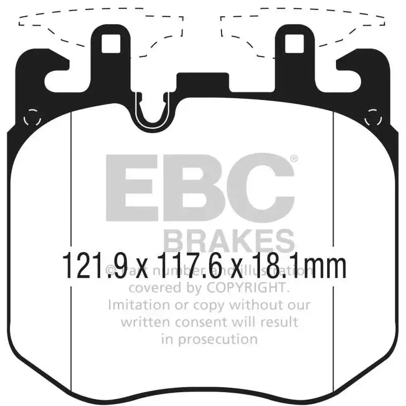 EBC 2017+ BMW (Alpina) B7 xDrive 4.4L Twin Turbo Yellowstuff Front Brake Pads 