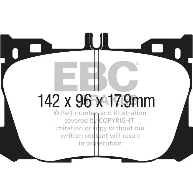 EBC 2017+ Mercedes-Benz E300 (W213) 2.0L Turbo Yellowstuff Front Brake Pads 