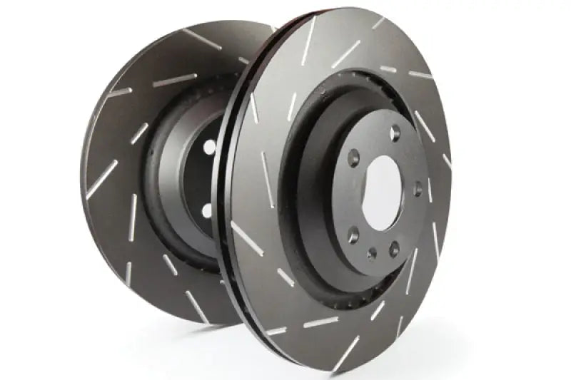 EBC USR Slotted Rear Rotors for Volkswagen Golf Mk7 1.8L Turbo, improves braking performance