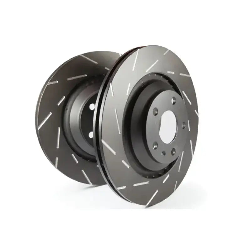 EBC USR Slotted Rear Rotors for Volkswagen Golf Mk7 1.8L Turbo, improves braking performance
