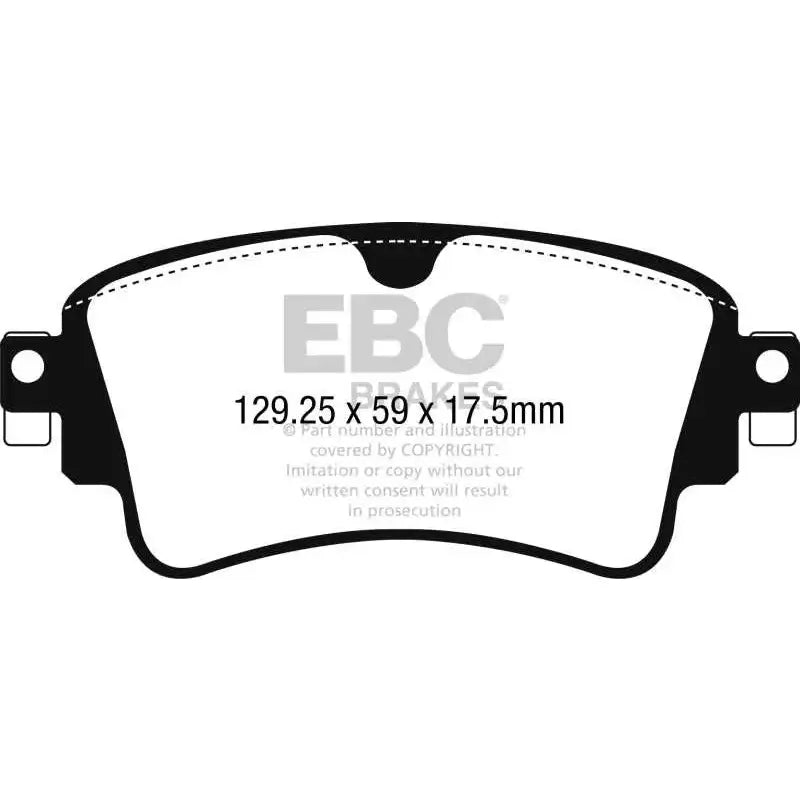 EBC 2018+ Audi A4 Allroad Quattro 2.0L Turbo Redstuff Rear Brake Pads 
