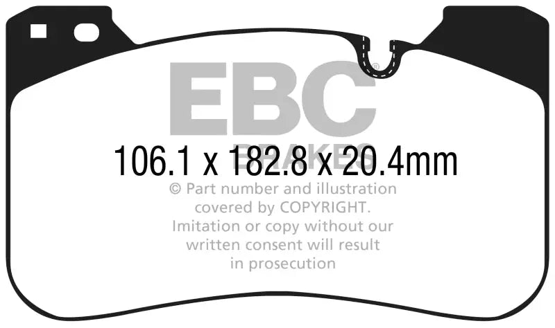 EBC 2018+ BMW M5 4.4TT (F90) Redstuff Front Brake Pads - DP32331C