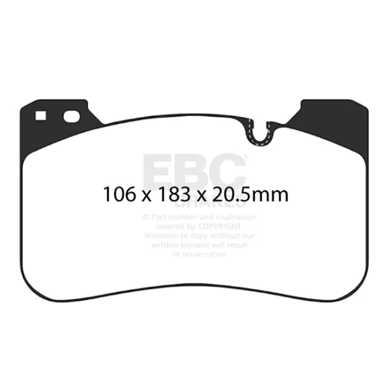 EBC DP32331C EBC 2018+ BMW M5 4.4TT (F90) Redstuff Front Brake Pads - DP32331C