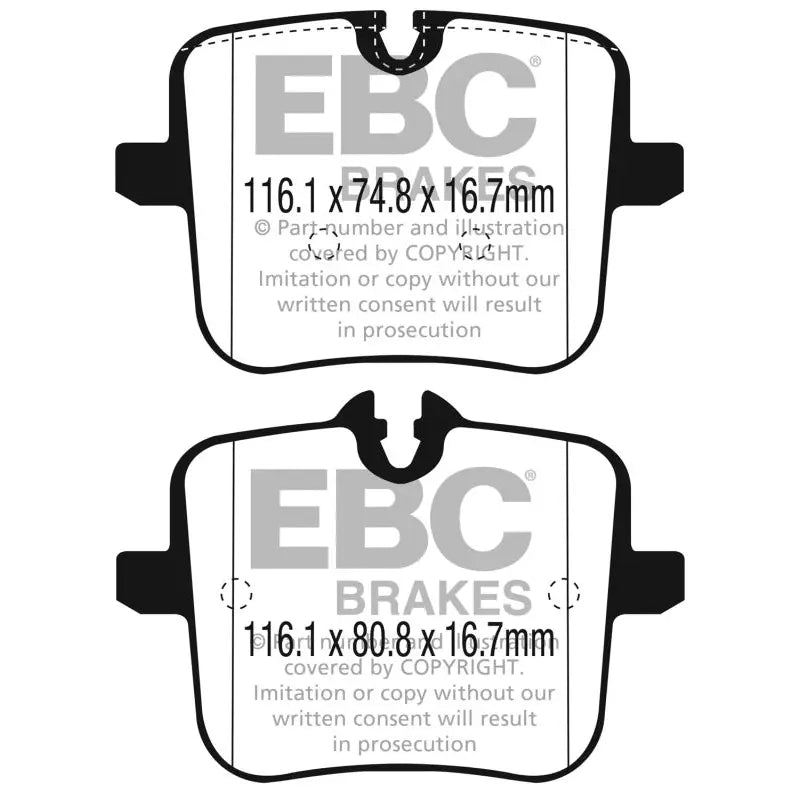 EBC DP52320NDX EBC 2018+ BMW M5 F90 Bluestuff Rear Brake Pads