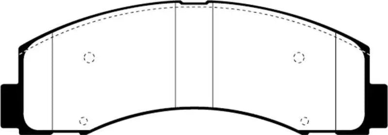EBC 2018+ Ford F-150 2.7L Twin Turbo (2WD) Yellowstuff Front Brake Pads 