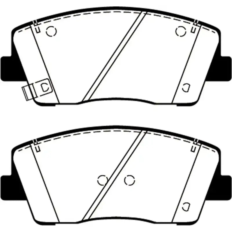 EBC 2019+ Genesis G70 2.0T Redstuff Front Brake Pads - DP32358C