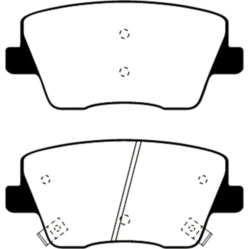 EBC DP52344NDX EBC 2019+ Hyundai Veloster (2nd Gen) Bluestuff Rear Brake Pads