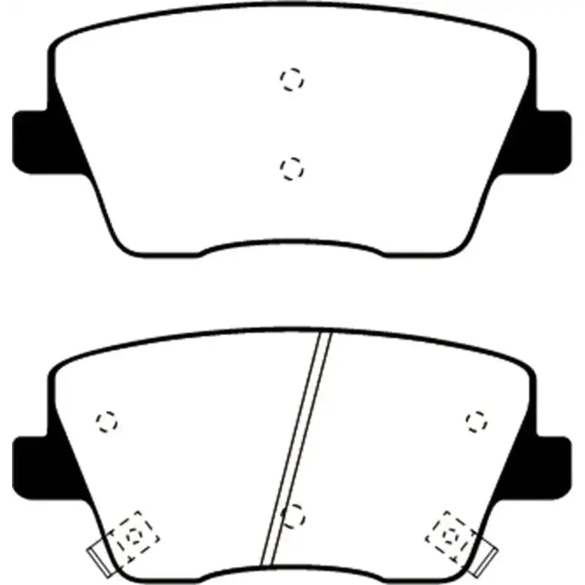 EBC 2019 + Hyundai Veloster (2nd Gen) Bluestuff Rear Brake Pads - Truck & Automotive