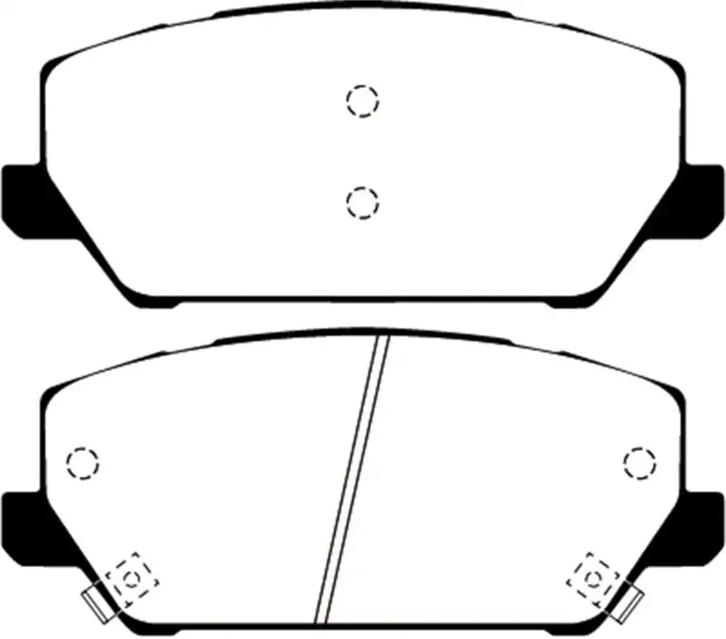 EBC 2019 + Hyundai Veloster (2nd Gen) N 2.0T Bluestuff Front Brake Pads - Truck & Automotive