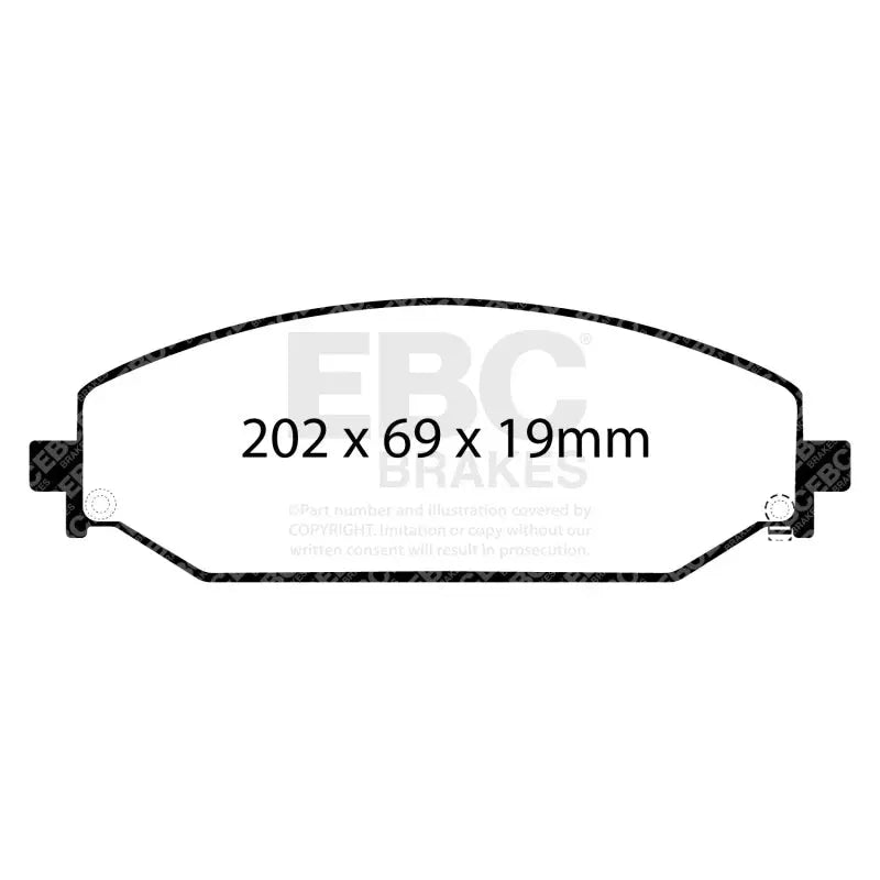 EBC DP63094 EBC 2019+ Ram Trucks 1500 (DT) Greenstuff Front Brake Pads