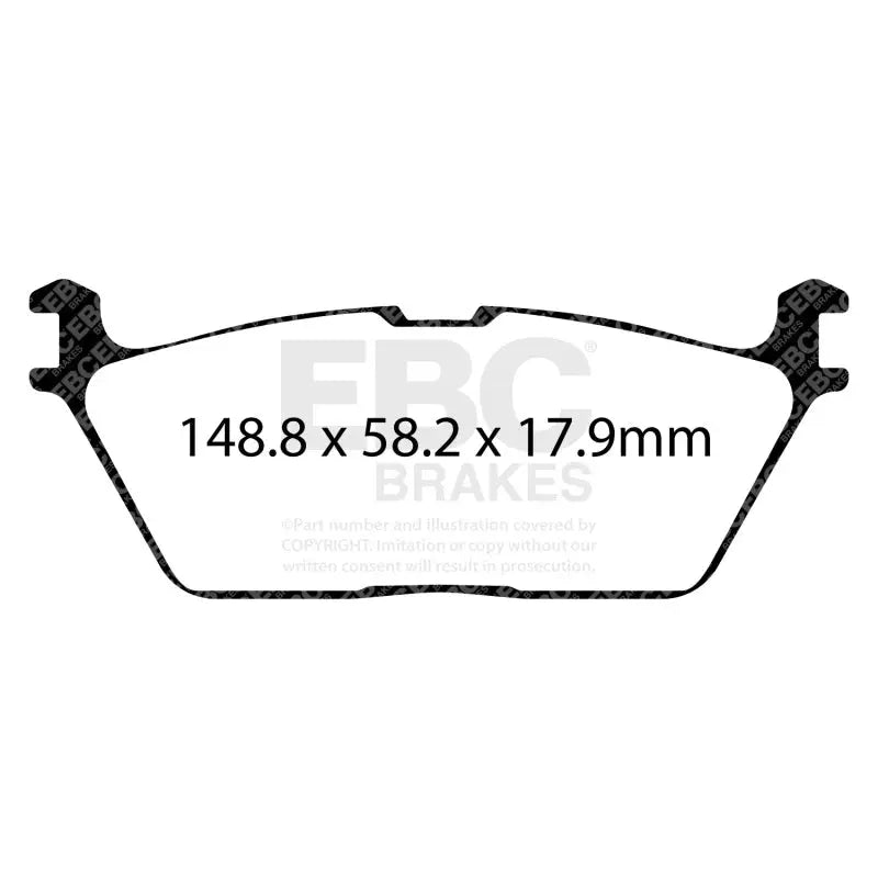 EBC DP43095R EBC 2019+ Ram Trucks 1500 (DT) Yellowstuff Rear Brake Pads