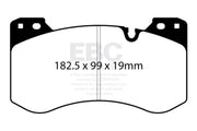EBC 2021+ BMW M3 3.0TT Bluestuff Front Brake Pads dimensions 182.5 x 99 x 19mm, optimal for high friction sport, race material use, ensuring cold bite and progressive brake feel, Truck & Automotive, Parts, Brakes, Rotors & Pads, AVADA - Best Sellers