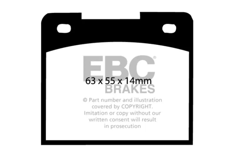 EBC 66-68 Volvo 140 1.8 Greenstuff Rear Brake Pads - Truck & Automotive