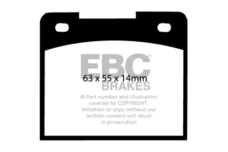 EBC 66-68 Volvo 140 1.8 Greenstuff Rear Brake Pads - Truck & Automotive