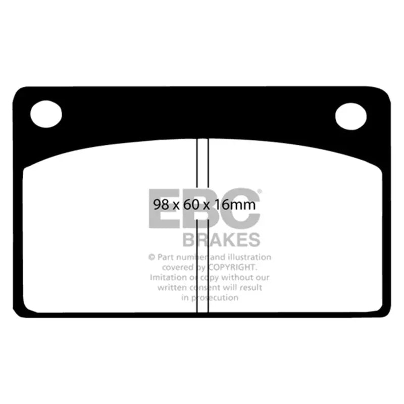 EBC DP3143C EBC 66-68 Volvo 140 1.8 Redstuff Front Brake Pads