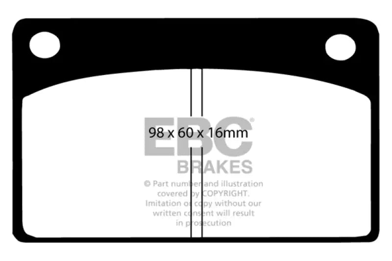 EBC 66-68 Volvo 140 1.8 Redstuff Front Brake Pads - Truck & Automotive