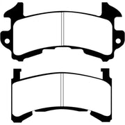 Two EBC Buick Riviera Yellowstuff brake pads with thermic black coating for rear brakes