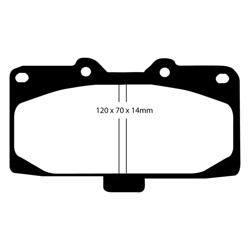 EBC 89-95 Nissan Skyline (R32) 2.6 Twin Turbo GT-R Redstuff Front Brake Pads - Truck & Automotive