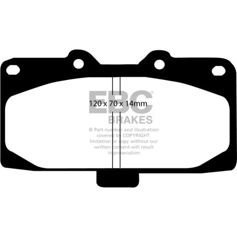 EBC 89-95 Nissan Skyline (R32) 2.6 Twin Turbo GT-R Redstuff Front Brake Pads - Truck & Automotive