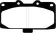 EBC 89-95 Nissan Skyline (R32) 2.6 Twin Turbo GT-R Redstuff Front Brake Pads - Truck & Automotive