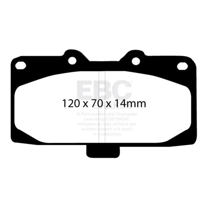 EBC DP31200C EBC 89-95 Nissan Skyline (R32) 2.6 Twin Turbo GT-R Redstuff Front Brake Pads