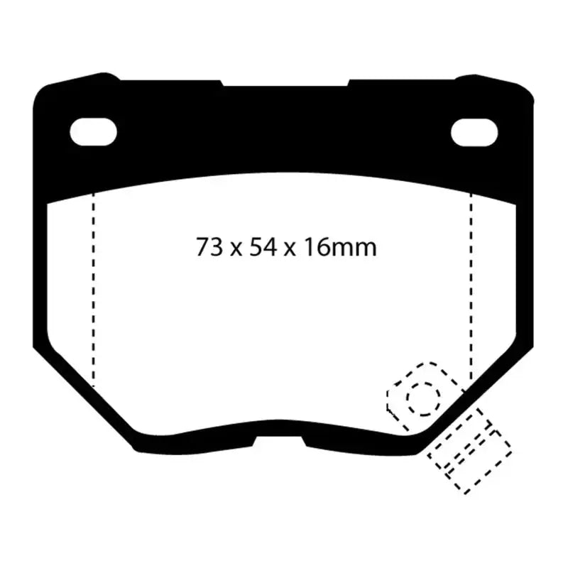 EBC 89-95 Nissan Skyline (R32) 2.6 Twin Turbo GT-R Redstuff Rear Brake Pads - Truck & Automotive