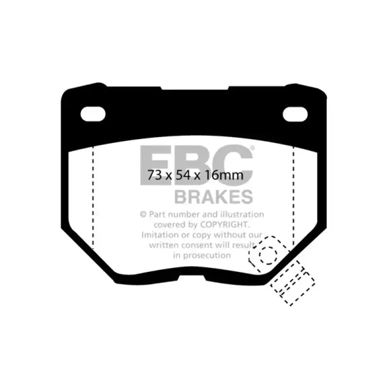 EBC 89-95 Nissan Skyline (R32) 2.6 Twin Turbo GT-R Redstuff Rear Brake Pads - Truck & Automotive