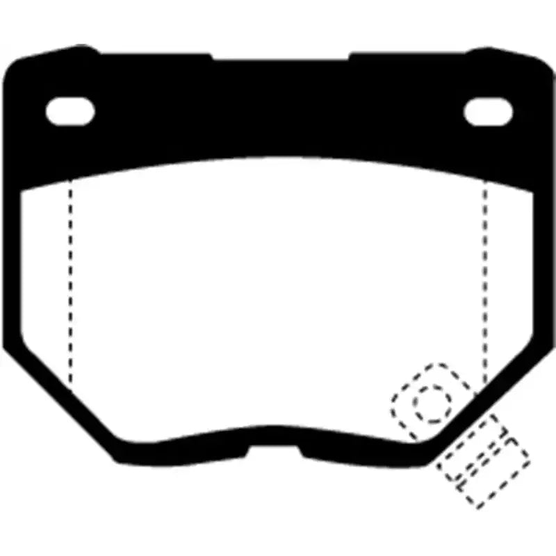 EBC 89-95 Nissan Skyline (R32) 2.6 Twin Turbo GT-R Redstuff Rear Brake Pads - Truck & Automotive