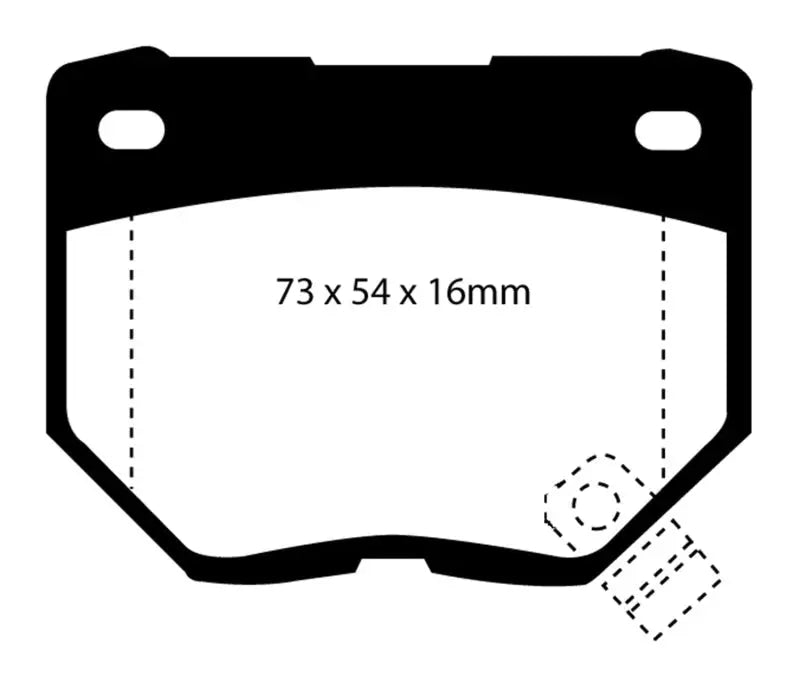 EBC 89-95 Nissan Skyline (R32) 2.6 Twin Turbo GT-R Yellowstuff Rear Brake Pads - Truck & Automotive