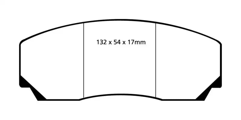 EBC 90-00 Aston Martin Vantage 5.3 (Twin Supercharged)(AP) Redstuff Front Brake Pads - Truck & Automotive