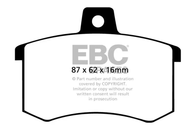 EBC 91-95 Alfa Romeo 164 2.0 Turbo Redstuff Rear Brake Pads - Truck & Automotive