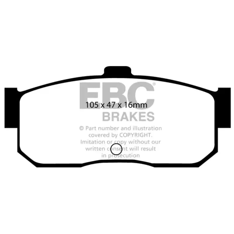 EBC 91-97 Infiniti G20 2.0 Redstuff Rear Brake Pads - Truck & Automotive