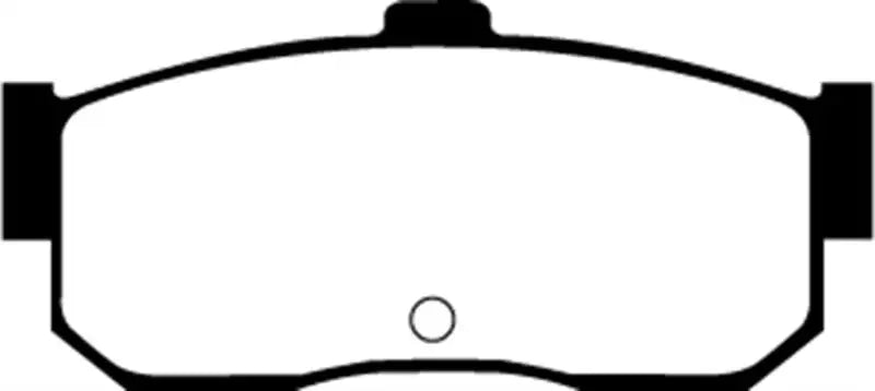 Black and white brake pad for EBC 91-97 Infiniti G20 redstuff rear brake pads