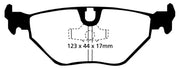 EBC 92-95 BMW M3 3.0 (E36) Bluestuff Rear Brake Pads - DP5690NDX