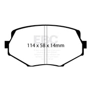 EBC DP51002NDX EBC 94-01 Mazda Miata MX-5 Bluestuff Front Brake Pads
